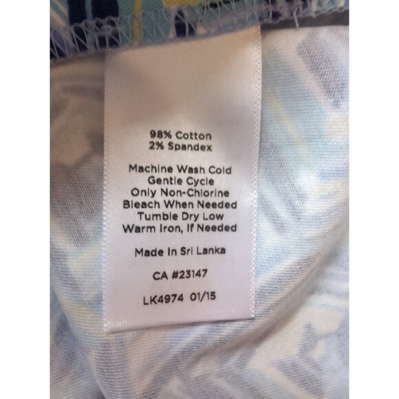 Talbots Woman Skirt Size 20W  Casual Straight Blue & Green NWT - Picture 6 of 6